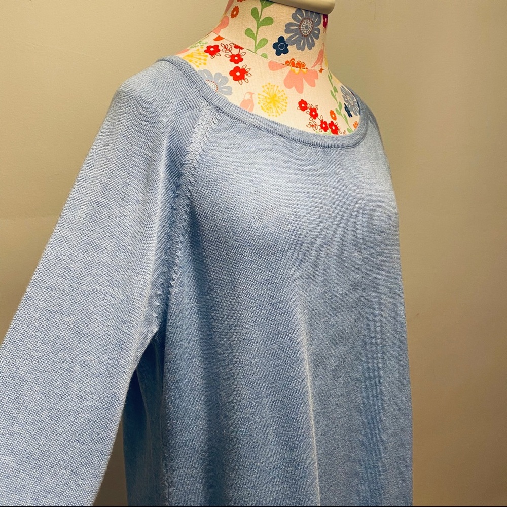 Joan Vass Button Back Boat Neck Top - Picture 6 of 6